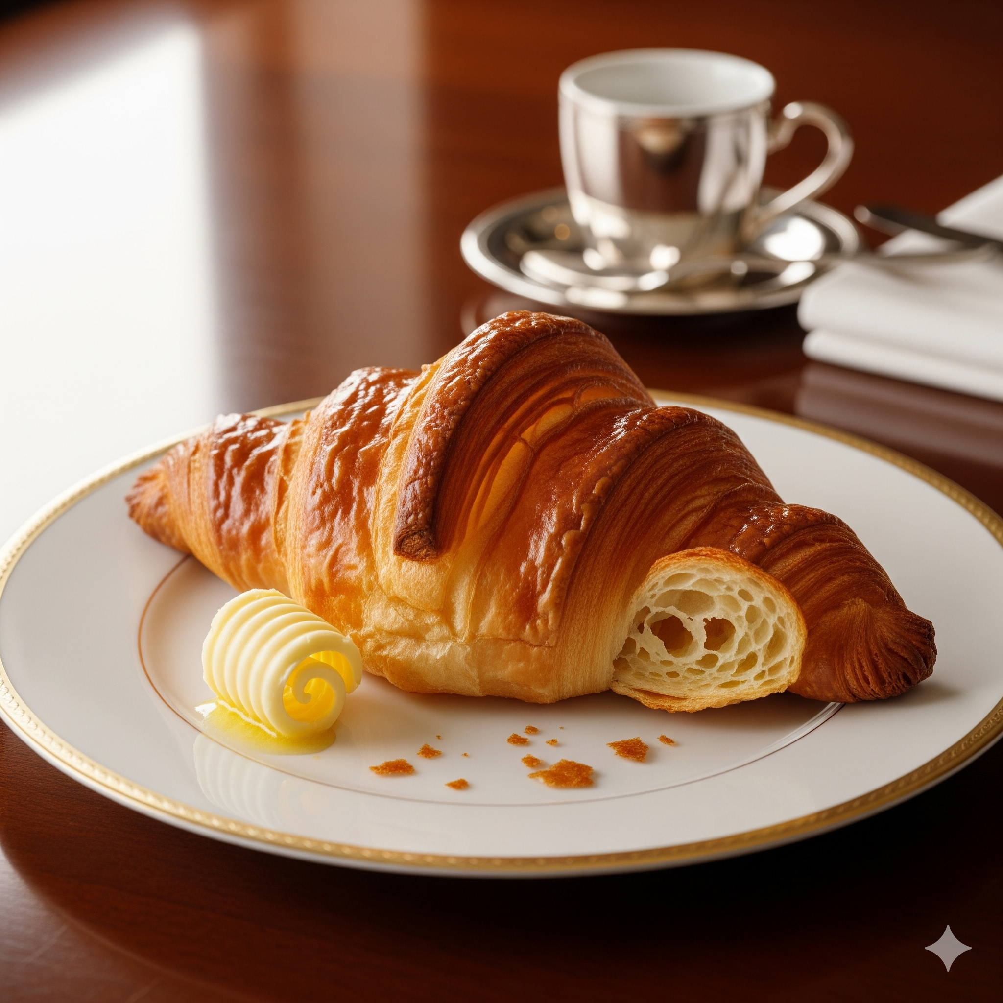 Fresh croissants
